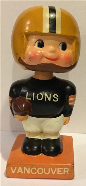 60's VANCOUVER LIONS CFL mini BOBBING HEAD