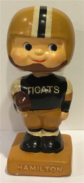 60's CFL HAMILTON TIGER-CATS mini BOBBING HEAD