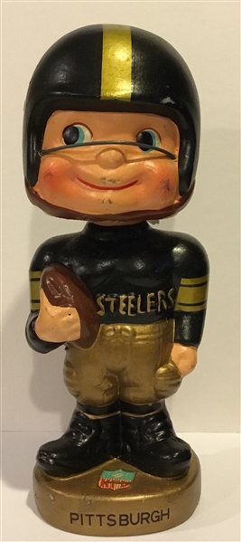 60's PITTSBURGH STEELERS TOES-UP TYPE 1 BOBBING HEAD
