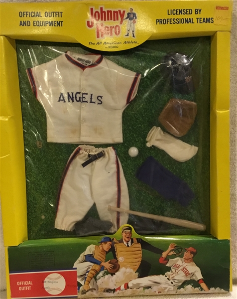 1965 LOS ANGELES ANGELS JOHNNY HERO OUTFIT w/BOX