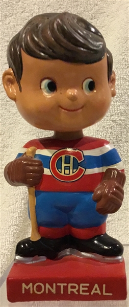 60's MONTREAL CANADIANS SQUARE BASE BOBBING HEAD