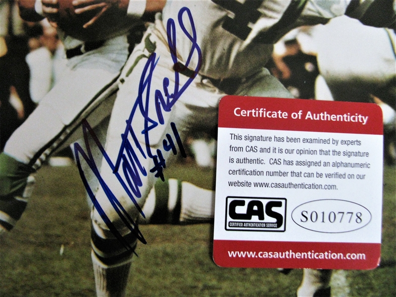 MATT SNELL #41 SIGNED COLOR PHOTO /CAS AUTHENTICATED