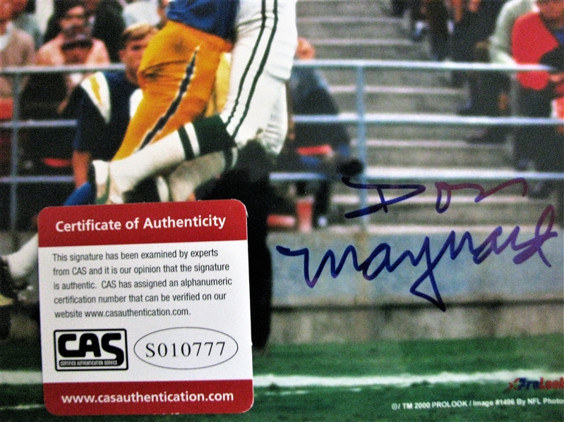 DON MAYNARD SIGNED COLOR PHOTO /CAS AUTHENTICATED