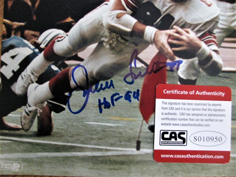 JACKIE SMITH HOF 94 SIGNED COLOR PHOTO /CAS AUTHENTICATED