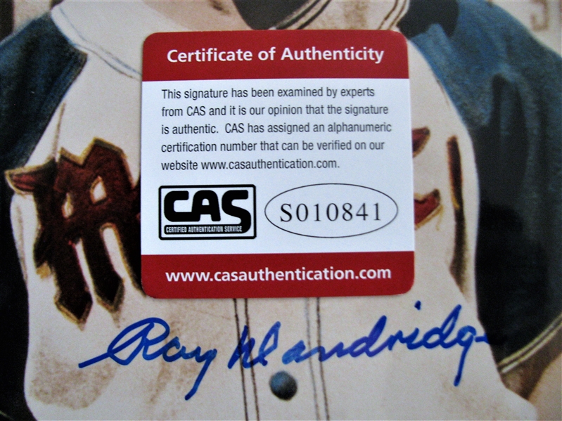 RAY DANDRIDGE SIGNED COLOR PHOTO /CAS AUTHENTICATED