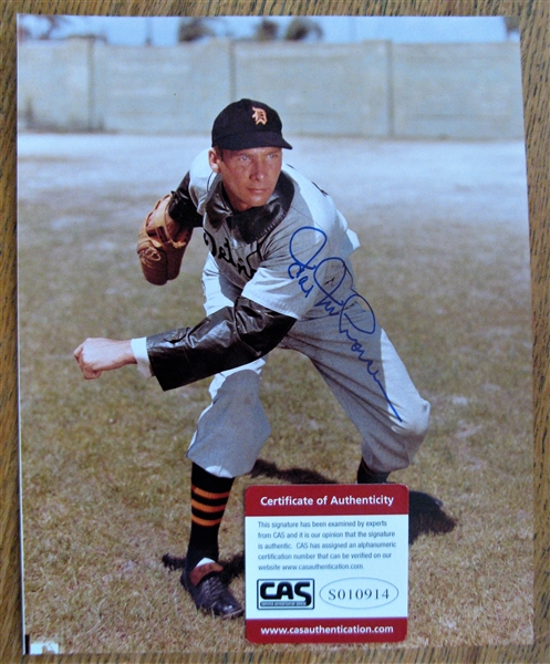  HAL NEWHOUSER SIGNED COLOR PHOTO /CAS AUTHENTICATED