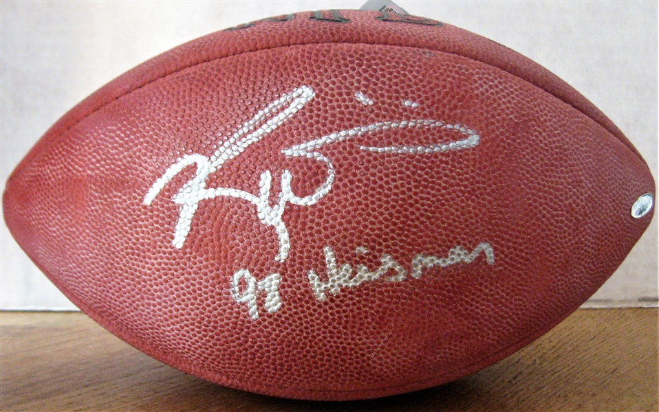 RICKY WILLIAMS 98 HEISMAN SIGNED FOOTBALL w/ TRISTAR AUTHENTICATION