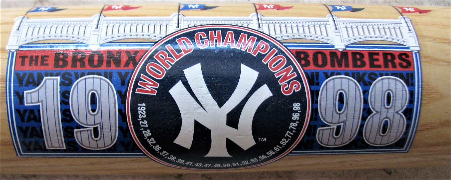 1998 NY YANKEE CHAMPIONS BAT