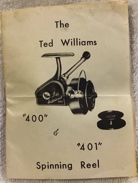 VINTAGE TED WILLIAMS SPINNING REEL w/BOX