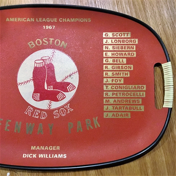 1967 BOSTON RED SOX AMERICAN LEAGUE CHAMPIONS TRAY