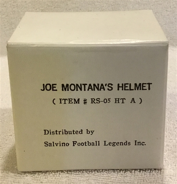 1991 JOE MONTANA SIGNED SALVINO STATUE w/COA & BOX