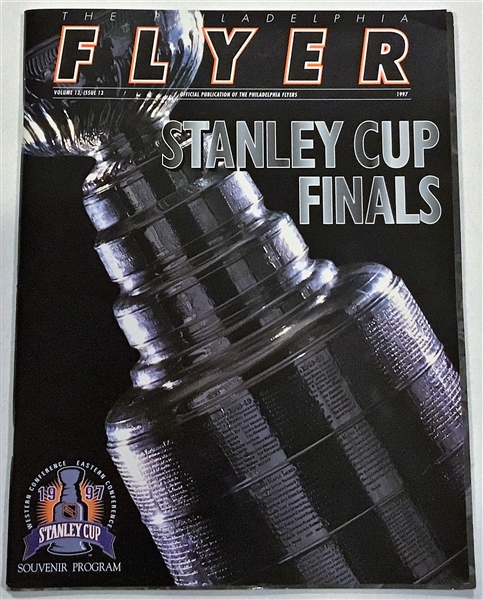 1997 STANLEY CUP FINALS PROGRAM - FLYERS vs RED WINGS