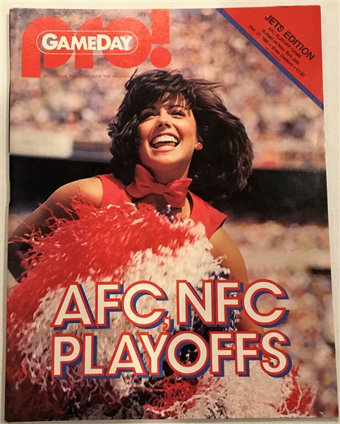 1981 AFC PLAYOFF GAME PROGRAM - JETS vs BILLS
