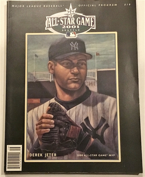 2001 ALL-STAR GAME PROGRAM @ SEATTLE w/JETER COVER