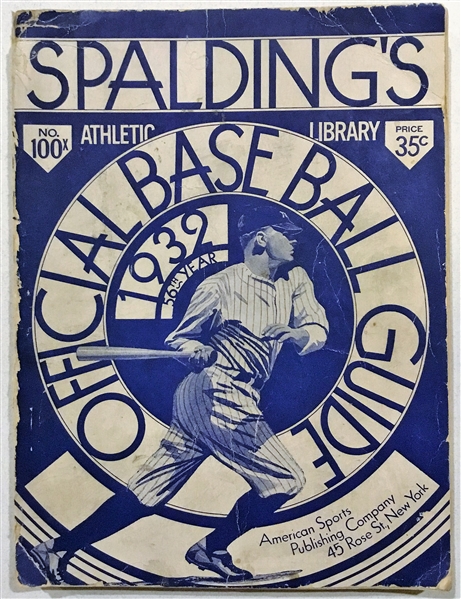 1932 SPALDING's OFFICIAL BASE BALL GUIDE