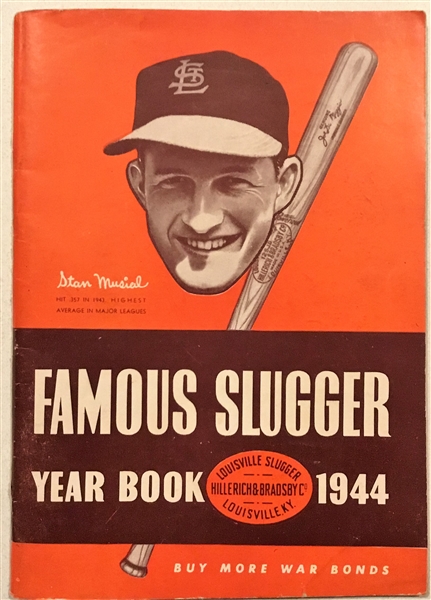 1944 FAMOUS SLUGGER YEAR BOOK w/STAN MUSIAL COVER