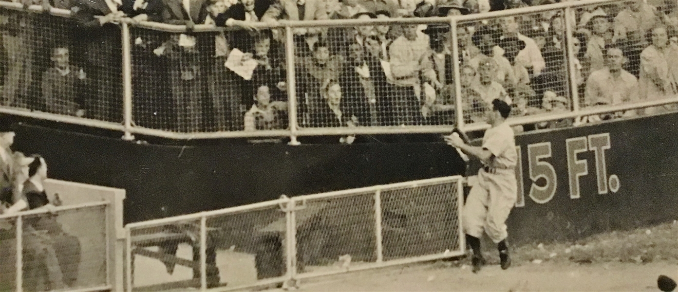 1947 AL GIANFRIDDO's FAMOUS CATCH PHOTO - ORIGINAL LARGE SIZE