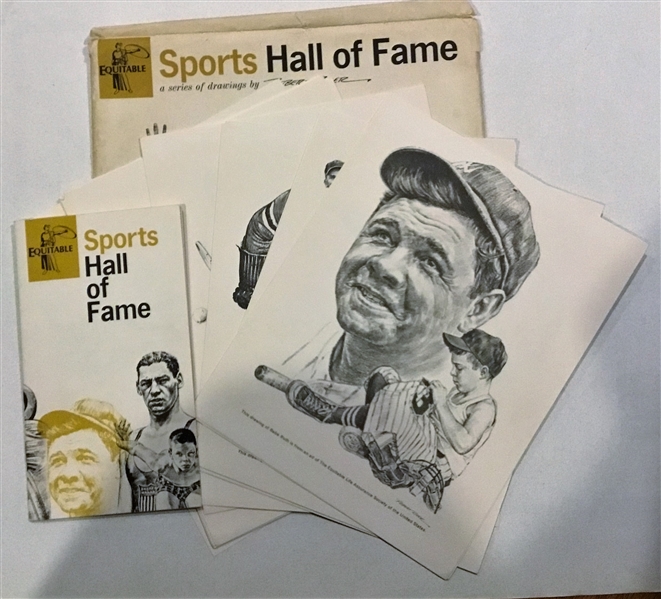 60's SPORTS HALL OF FAME DRAWINGS BY ROBERT RIGER
