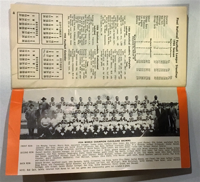 1955-1964 FOOTBALL HANDBOOK & SCHEDULES - 10