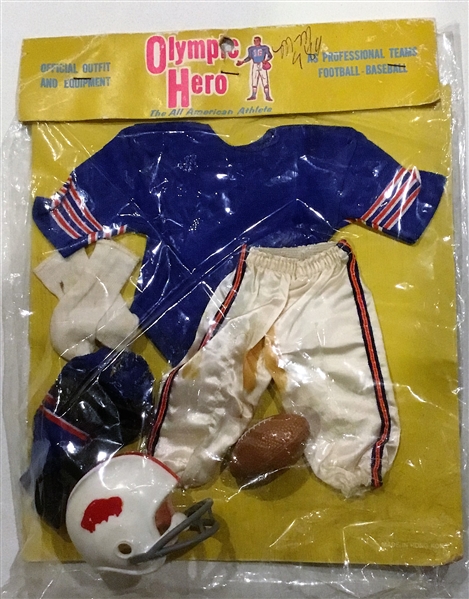 60's BUFFALO BILLS JOHNNY HERO OUTFIT ON CARD
