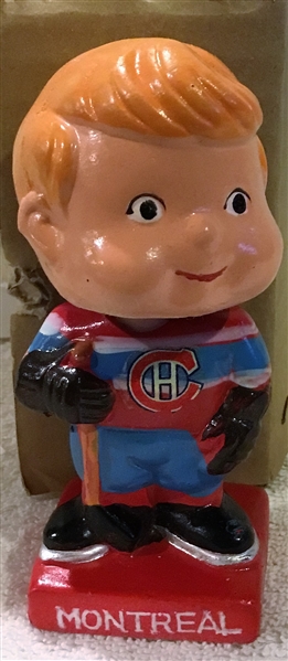 60's MONTREAL CANADIANS mini BOBBING HEAD w/BOX