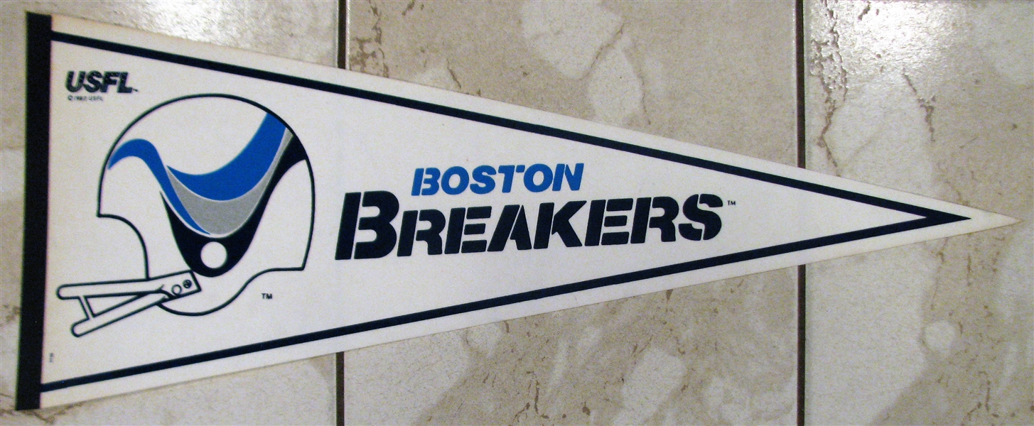 80's USFL BOSTON BREAKERS PENNANT