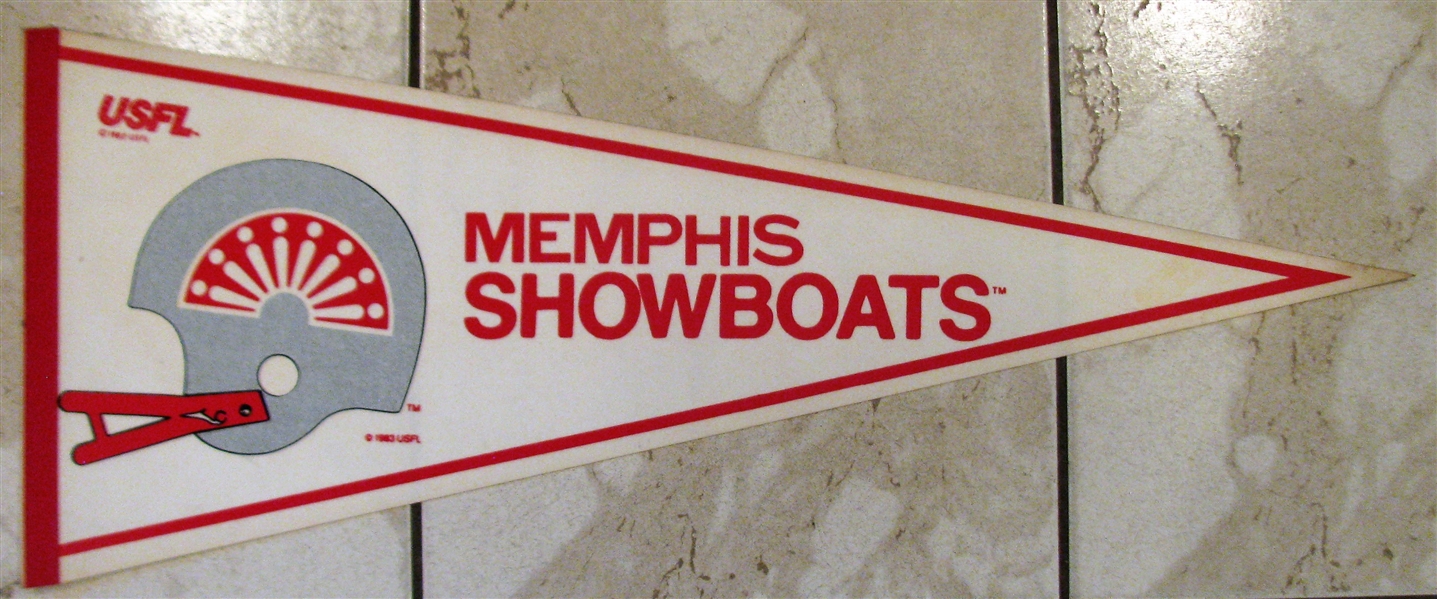 80's USFL MEMPHIS SHOWBOATS PENNANT