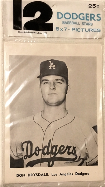 1961 LOS ANGLES DODGERS PHOTO PACK - SEALED