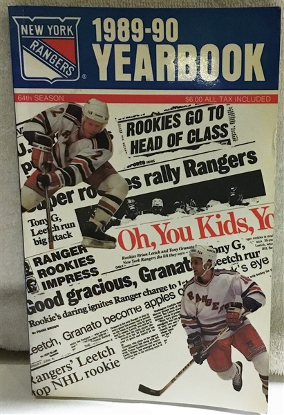 1989-90 NEW YORK RANGERS YEARBOOK