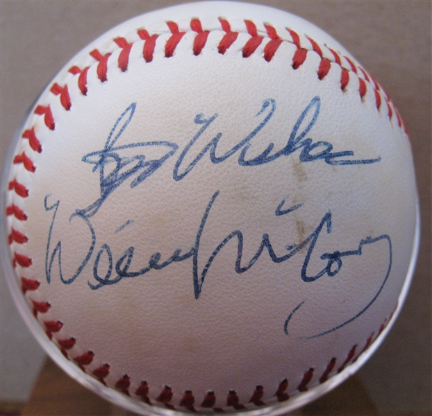 WILLIE MCCOVEY BEST WISHES SIGNED BASEBALL w/CAS COA