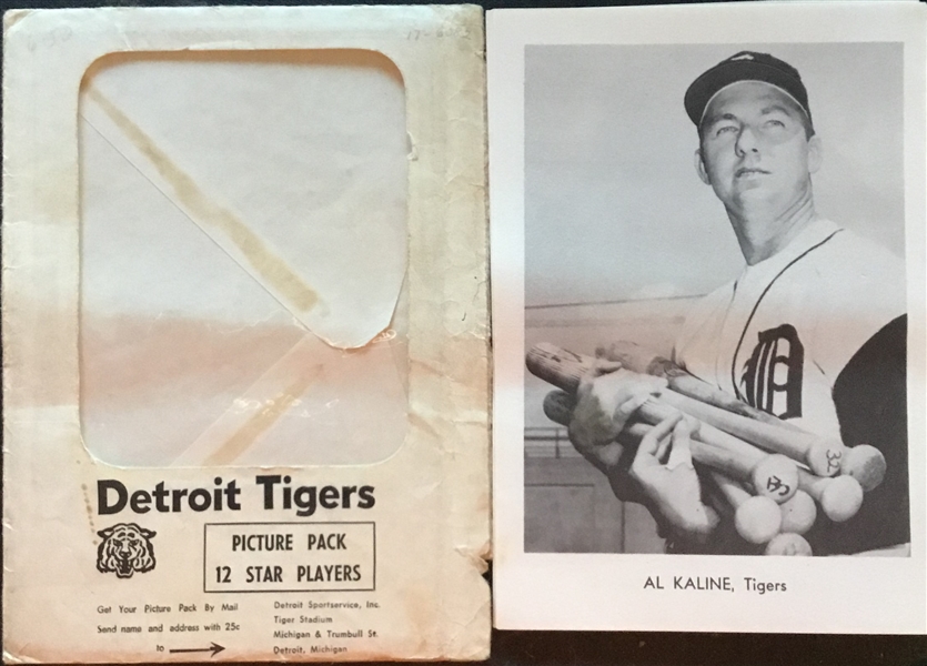 1968 DETROIT TIGERS PHOTO PACK w/ENVELOPE
