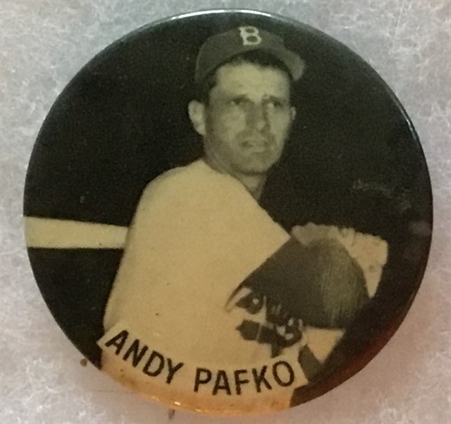 50's ANDY PAFKO BROOKLYN DODGERS PIN