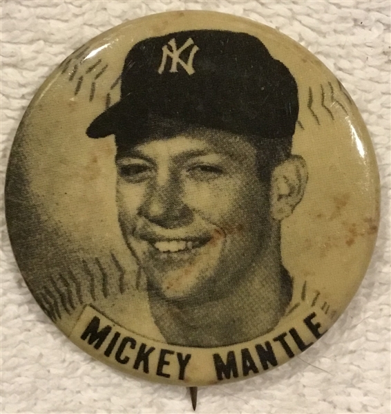 60's  MICKEY MANTLE PIN