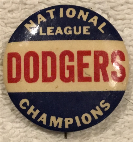 40's/ 50's BROOKLYN DODGERS NATIONAL LEAGUE CHAMPIONS PIN