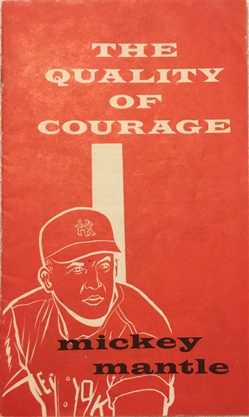 1967 MICKEY MANTLE's THE QUALITY OF COURAGE BOOKLET