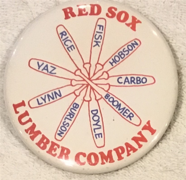 1975 BOSTON RED SOX LUMBER COMPANY PIN