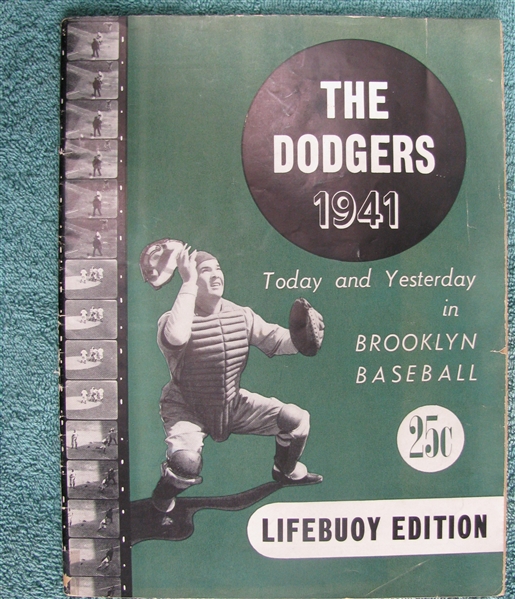 1941 BROOKLYN DODGERS BASEBALL YEARBOOK