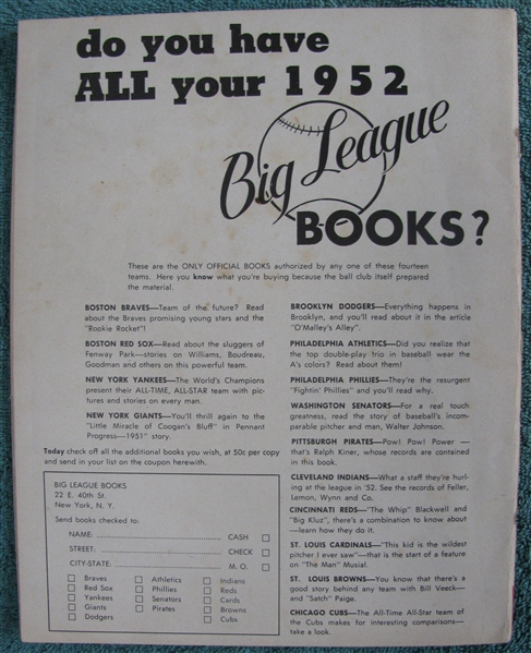 1952 NEW YORK GIANTS YEARBOOK
