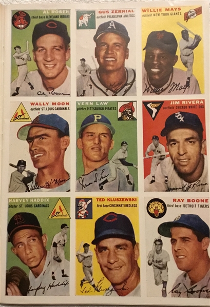 AUGUST 16, 1954 SPORTS ILLUSTRATED w/BASEBALL CARDS - 1st EVER ISSUE