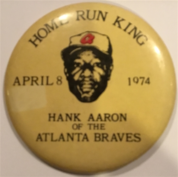 1974 HANK AARON HOME RUN KING PIN