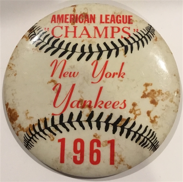 1961 NEW YORK YANKEES AMERICAN LEAGUE CHAMPS PIN
