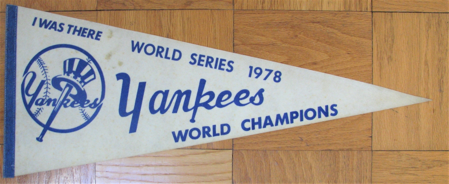 I WAS THERE - WORLD SERIES 1978 - YANKEES WORLD CHAMPIONS