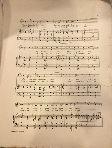1912 PHILADELPHIA ATHLETICS SHEET MUSIC w/CHIEF BENDER
