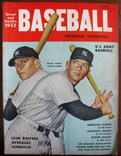 1953 STREET & SMITHS w/MICKEY MANTLE COVER