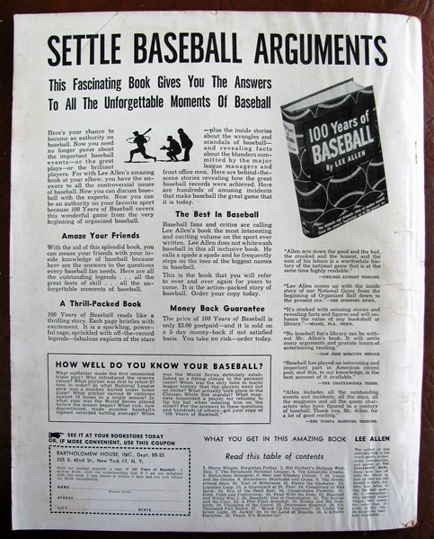 1953 BASEBALL'S BEST MAGAZINE w/MICKEY MANTLE COVER