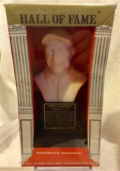 1963 CHRISTY MATHEWSON HALL OF FAME BUST - SEALED IN BOX