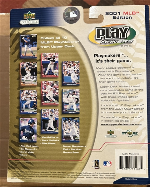 2001 MARK MCGWIRE UPPER DECK PLAY MAKERS BOBBLE HEAD - SEALED