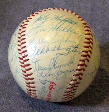 1959 SAN FRANCISCO GIANTS TEAM SIGNED BALL w/JSA LOA