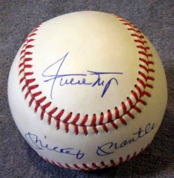 WILLIE, MICKEY & THE DUKE SIGNED BASEBALL w/JSA LOA