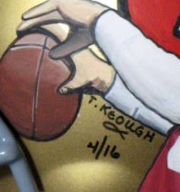 JOE MONTANA SIGNED SAN FRANCISCO 49'er HAND PAINTED HELMET- UPPER DECK